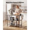 Stainless Steel Work Table, 24x48 Inch Food Prep Table with 2 Shelves, Commercial Kitchen Workstation, Metal Heavy Duty Utility Worktable