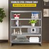 Stainless Steel Shelving 60x18.5 Inch 5 Tier Adjustable Shelf Storage Unit Stainless Steel Heavy Duty Shelving for Kitchen Commercial Office Garage St