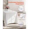 White Tablecloths for Rectangle Tables, 6 Pack, 90 x 132 Inches, Reusable and Machine Washable Table Clothes