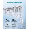 Water Dispenser with Ice Maker, 3-in-1 Countertop Water Dispenser, 35 LBS/24H, 12 Cubes/7 Min Fast Ice Making with 4 LBS Storage