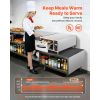 Commercial Electric Drawer Warmer, Single-Drawer Stainless Steel Food Warmer, Freestanding Slim Warming Drawer Cabinet